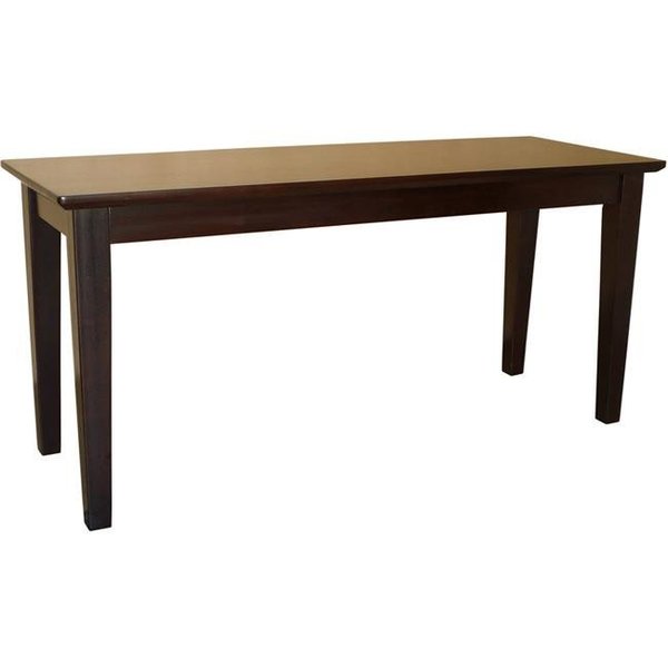 International Concepts International Concepts BE15-39 Dining Essentials Shaker Styled Bench - RTA - Java BE15-39